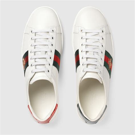 gucci bianche ape scarpe|Sneakers Ace in pelle in Bianco .